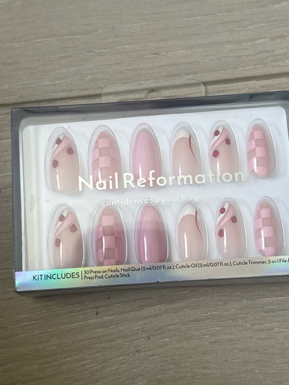 Nail Reformation Pink Patterned Press-On Nails - 30pcs